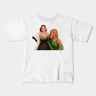 Evelyn Hugo and Celia St. James green background Kids T-Shirt